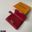 Louis Vuitton Damier Ebene Canvas Croisette Compact Wallet N60216 Red