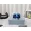 Prada Heel 9cm triangle logo Pvc slides Blue 2022