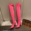 Gianvito Rossi Heel 10.5cm FABRIC and TPU HIROKO CUISSARD Thigh-high Boots Fuchsia 2022