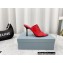 Prada Heel 9cm triangle logo Pvc slides Red 2022