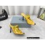 Prada Heel 9cm triangle logo Pvc slides Yellow 2022
