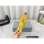 Prada Heel 9cm triangle logo Pvc slides Yellow 2022