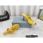 Prada Heel 9cm triangle logo Pvc slides Yellow 2022