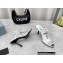 Prada Heel 9cm triangle logo Pvc slides White 2022