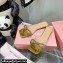 Mach & Mach Crystal Double Bow Slides PVC Gold 2022