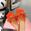 Mach & Mach Crystal Double Bow Slides PVC Orange 2022