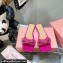 Mach & Mach Crystal Double Bow Slides PVC Fuchsia 2022