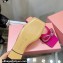 Mach & Mach Crystal Double Bow Slides PVC Fuchsia 2022