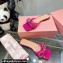 Mach & Mach Crystal Double Bow Slides PVC Fuchsia 2022