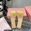 Mach & Mach Rose Flower Slides PVC Gold 2022