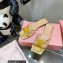 Mach & Mach Rose Flower Slides PVC Gold 2022