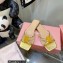 Mach & Mach Rose Flower Slides PVC Gold 2022