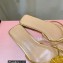 Mach & Mach Rose Flower Slides PVC Gold 2022