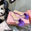 Mach & Mach Rose Flower Slides PVC Purple 2022