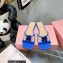 Mach & Mach Rose Flower Slides PVC Blue 2022