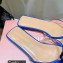 Mach & Mach Rose Flower Slides PVC Blue 2022