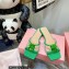 Mach & Mach Rose Flower Slides PVC Green 2022