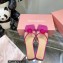 Mach & Mach Rose Flower Slides PVC Fuchsia 2022