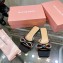 Mach & Mach Crystal Double Bow Slides Satin Black Rainbow 2022