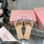 Mach & Mach Crystal Double Bow Slides Satin Pink 2022