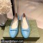 Gucci ballet flats with Double G 680878 Blue 2022