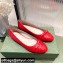 Gucci ballet flats with Double G 680878 Red 2022