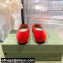 Gucci ballet flats with Double G 680878 Red 2022