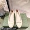 Gucci ballet flats with Double G 680878 Creamy 2022