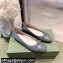 Gucci ballet flats with Double G 680878 Gray 2022