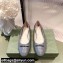 Gucci ballet flats with Double G 680878 Gray 2022