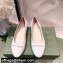 Gucci ballet flats with Double G 680878 White 2022