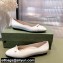 Gucci ballet flats with Double G 680878 White 2022