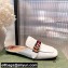 Gucci Double G Leather slipper 423694 Web White 2022