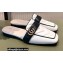 Gucci Double G Leather slipper 423694 Chevron White 2022