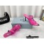 Prada Heel 9cm triangle logo Pvc slides Fuchsia 2022