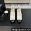 CHANEL Mary Janes Shiny Calfskin Ivory/Black heel 4cm 2024 