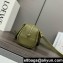LOEWE amazona 23 cropped bag in nappa calfskin olive green  2024