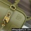 LOEWE amazona 23 cropped bag in nappa calfskin olive green  2024