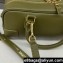 LOEWE amazona 23 cropped bag in nappa calfskin olive green  2024