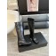 saint Laurent River leather thigh boot black 2024