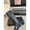 saint Laurent River leather thigh boot black 2024