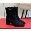 VALENTINO GARAVANI VLOGO suede SIGNATURE CALFSKIN ANKLE BOOT black 2024