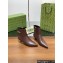 GUCCI  Signoria ankle boots heel 4.5 brown 2024