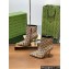 GUCCI Buckled ankle boots heel 10.5cm beige 2024