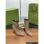 GUCCI Buckled ankle boots heel 10.5cm beige 2024