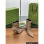 GUCCI Buckled ankle boots heel 10.5cm beige 2024