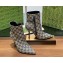 Gucci GG Marmont Monogram  Fabric Leather Heel Boots  2024