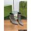 Gucci GG Marmont Monogram  Fabric Leather Heel Boots  2024