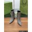 Gucci GG Marmont Monogram  Fabric Leather Heel Boots  2024