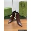 GUCCI  Signoria ankle boots heel 10.5 brown  2024